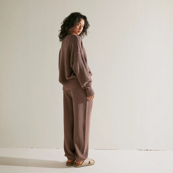 FREE PEOPLE Hailee Cardi Set | Brown - Picture 3 of 7